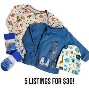 0-3 month baby boy clothing bundle